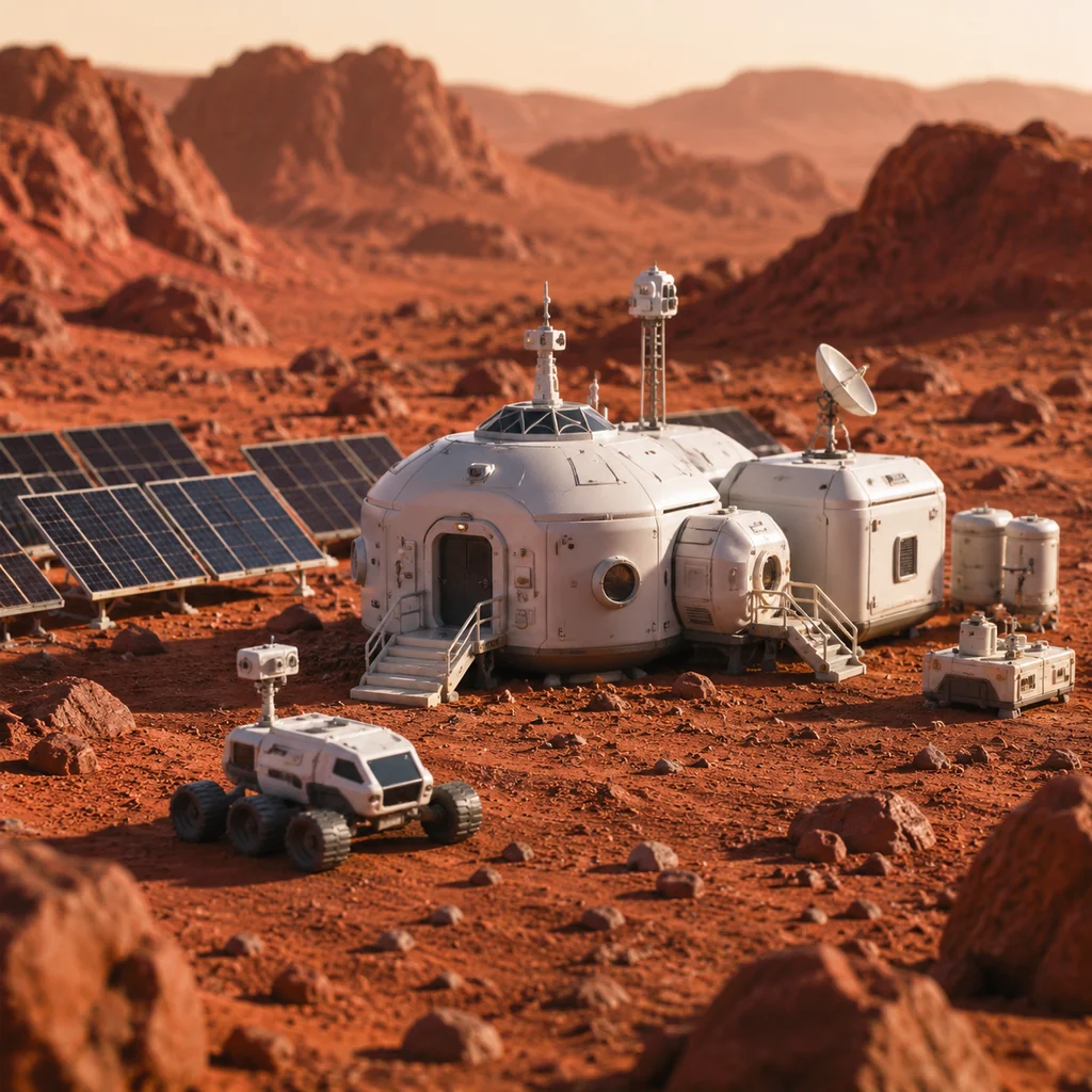 Mini Mars base prompt cover
